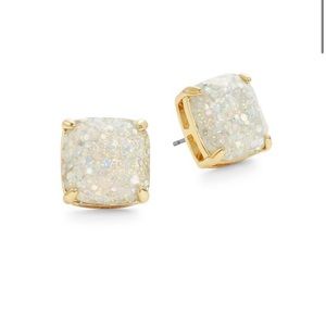 Kate spade gold, square studs